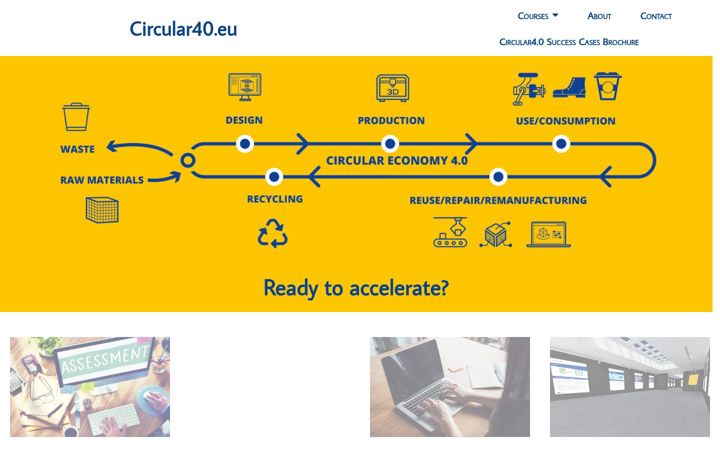 Snímek obrazovky circular40.eu