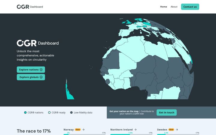 Screenshot of circularity-gap.world