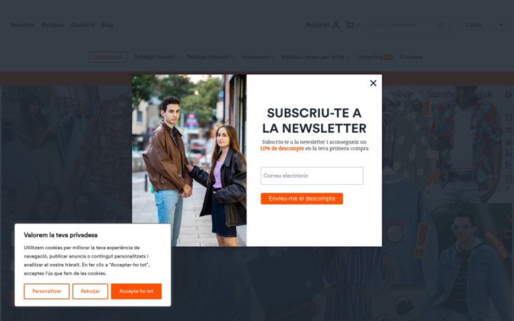 Screenshot του circularsecondhand.org