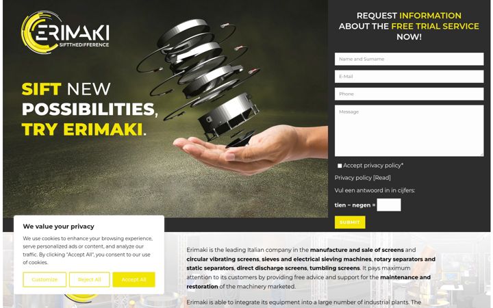 Екранна снимка на circularvibratingscreen.nl