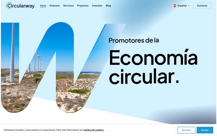 Snímek obrazovky circularway.eu