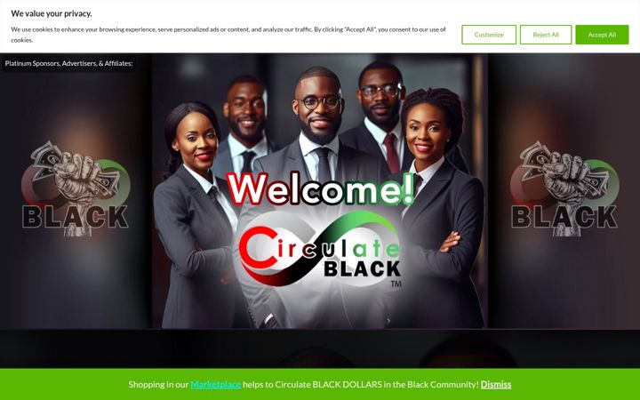 Screenshot του circulateblack.org