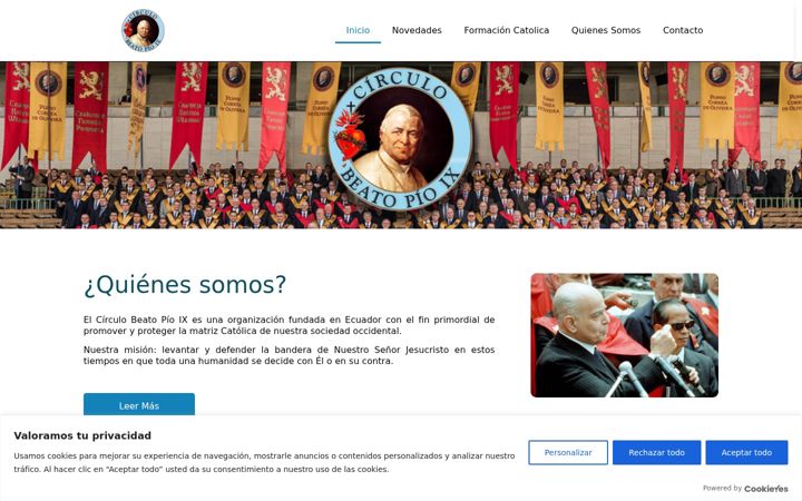 Screenshot του circulo-pio-ix.org
