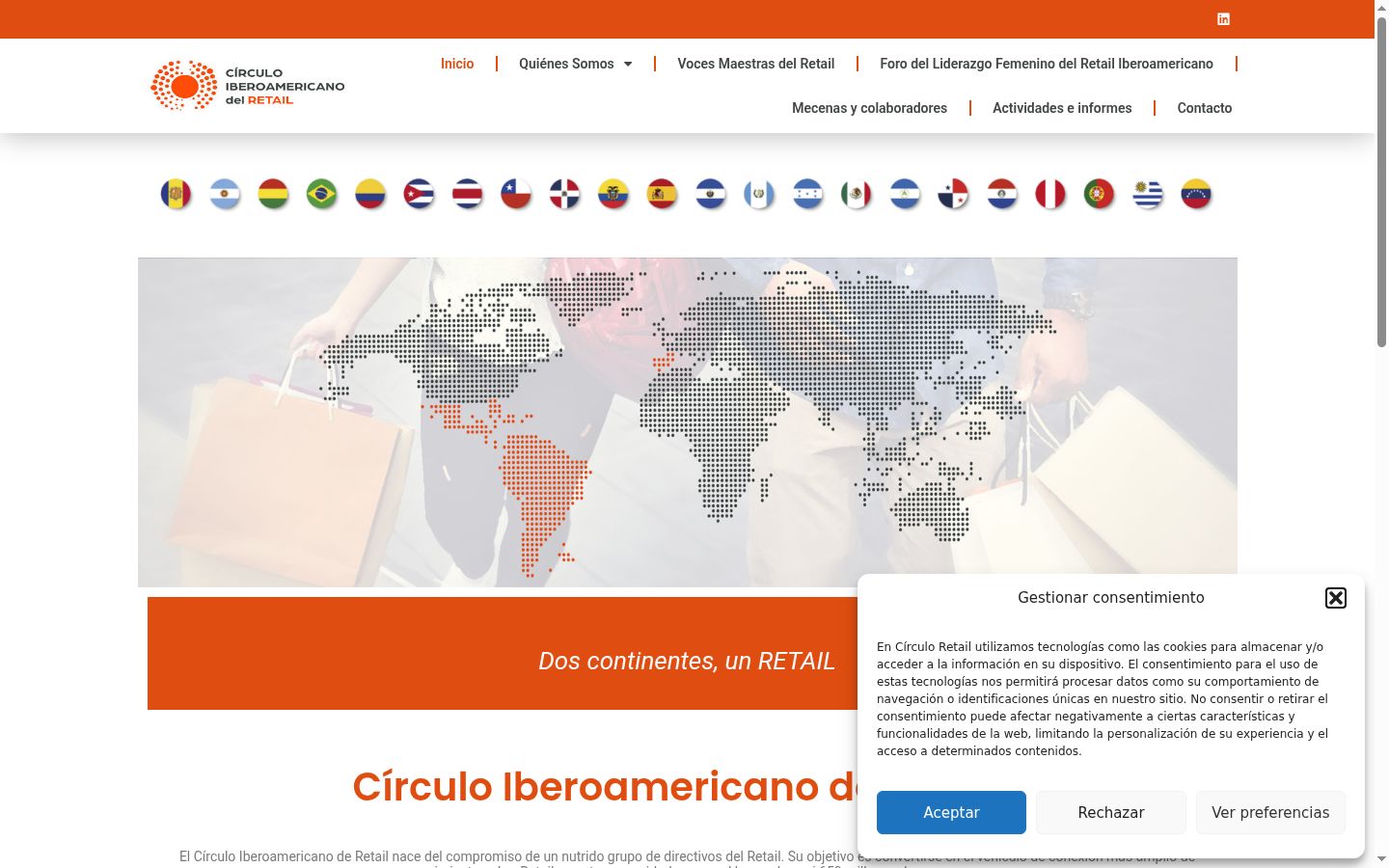 Screenshot tal-banner tal-kunsens muri qabel kwalunkwe interazzjoni