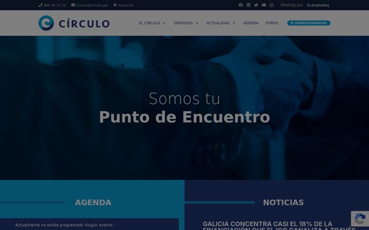 Screenshot of circulo.gal