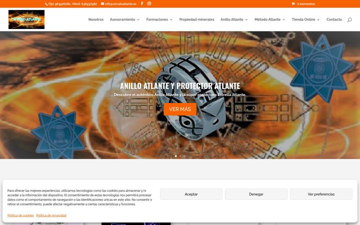Screenshot of circuloatlante.es