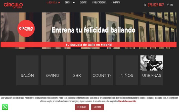 Screenshot of circulodebaile.es