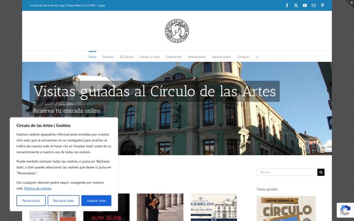 Screenshot του circulodelasartes.org