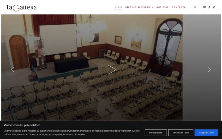 Screenshot of circulolagallera.com