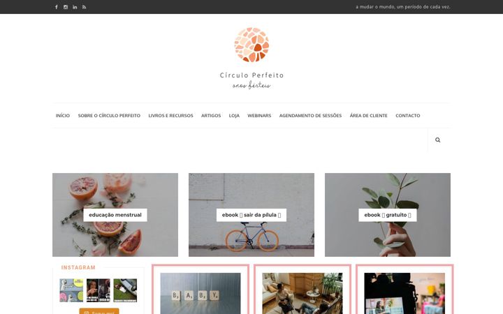 Screenshot of circuloperfeito.com