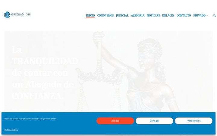 Screenshot of circuloxiiiabogados.com