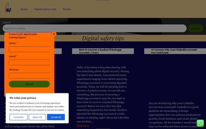 Screenshot of circumventteching.com