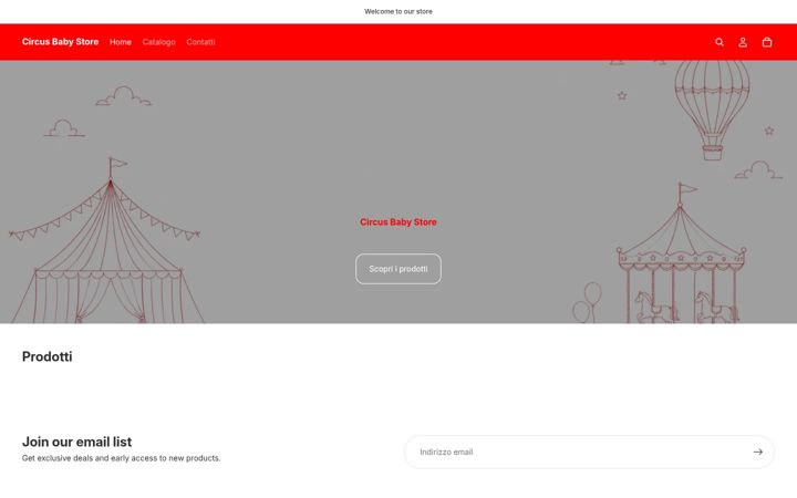 Screenshot of circusbabystore.com