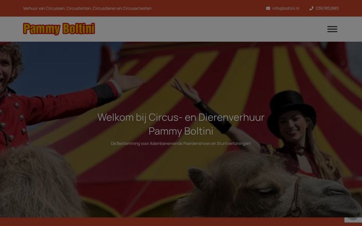 Екранна снимка на circusboltini.nl
