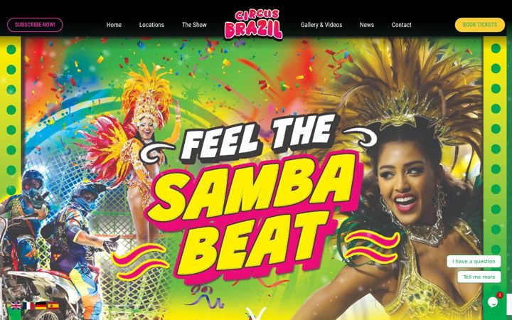 Screenshot of circusbrazil.com