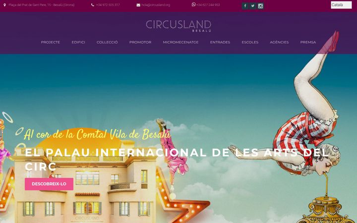 Screenshot του circusland.org