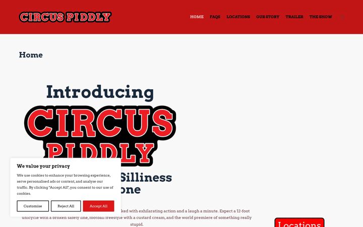 Screenshot of circuspiddly.com