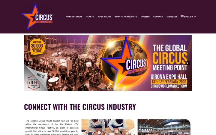 Screenshot of circusworldmarket.com