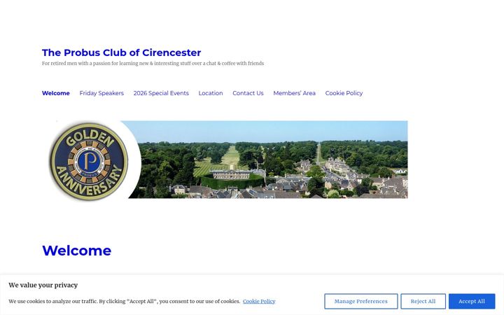 Skjermbilde av cirencesterprobus.org