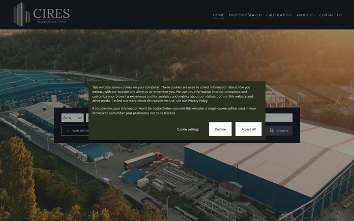 Screenshot van cires.co.za