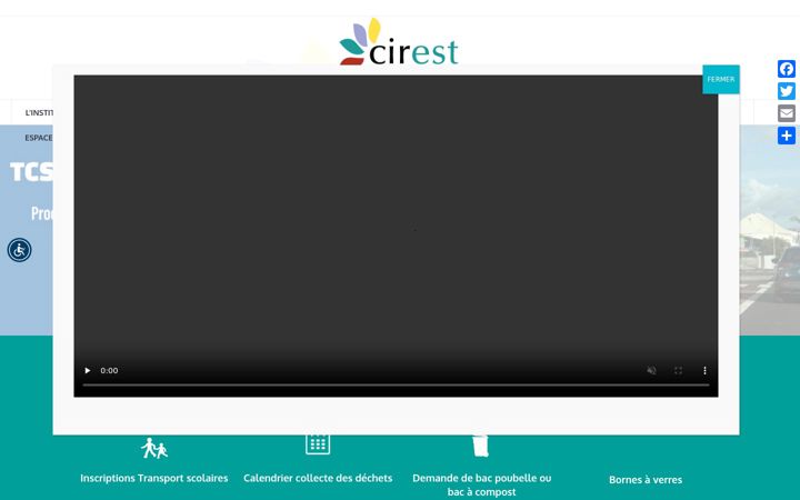 Captură de ecran a cirest.fr