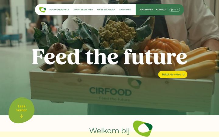 Екранна снимка на cirfood.nl