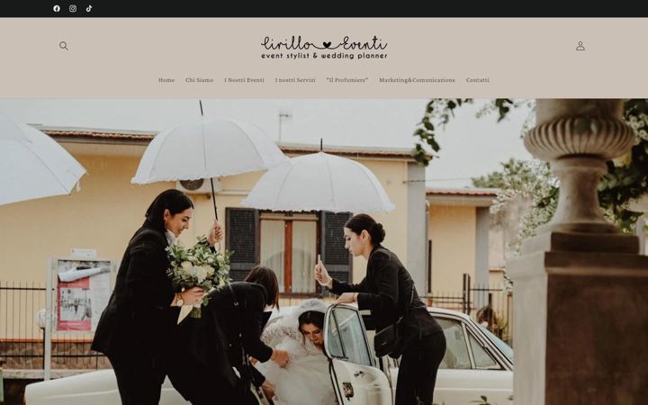 Screenshot ta' cirilloeventi.it