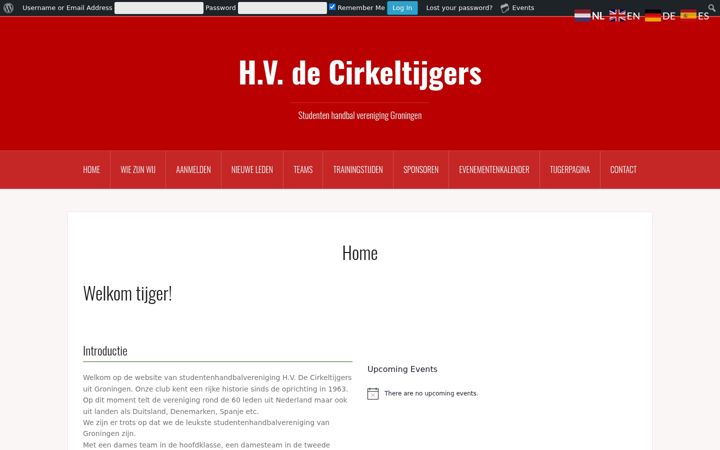 Екранна снимка на cirkeltijgers.nl