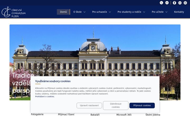 Captura de ecrã de cirkevni-gymnazium.cz