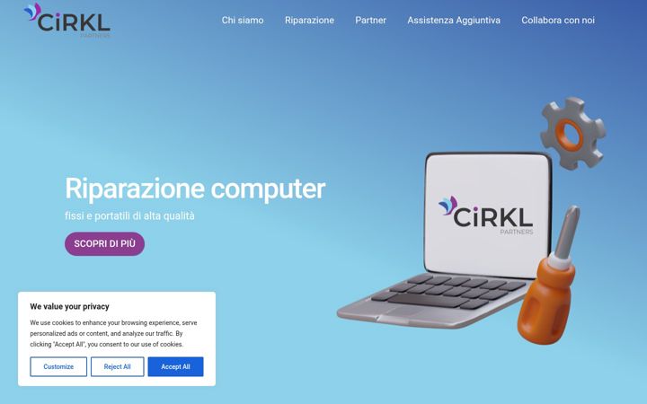 Screenshot ta' cirklpartners.it
