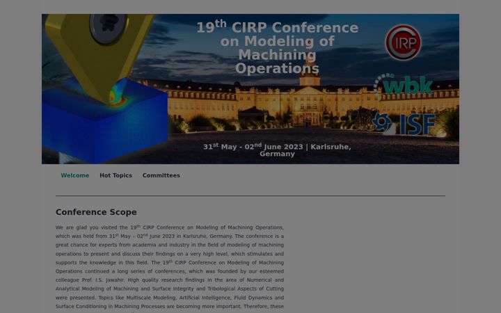 Skjermbilde av cirp-cmmo2023.org