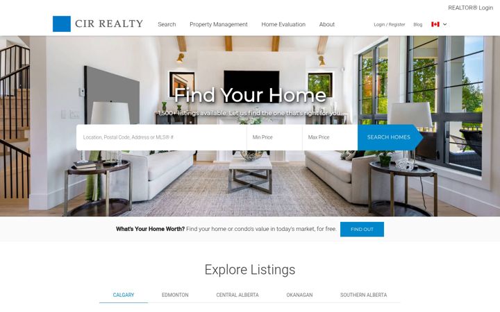 Screenshot of cirrealty.ca