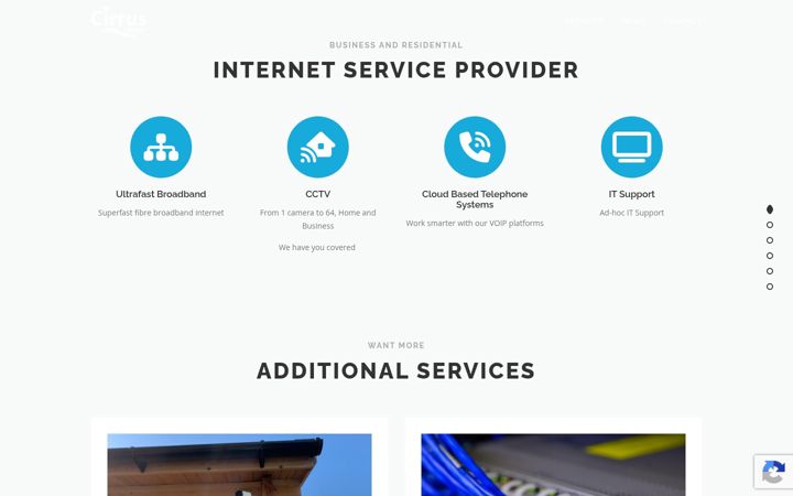 Screenshot of cirrusconnect.co.uk