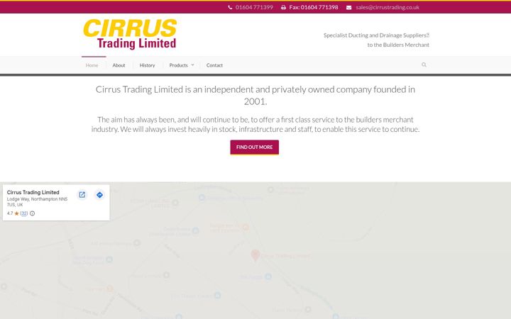 Screenshot di cirrustrading.co.uk