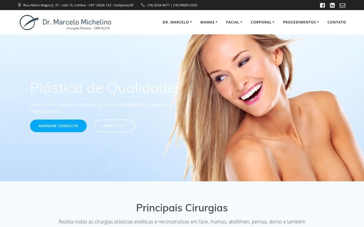 Screenshot van cirurgiaoplasticocampinas.com.br