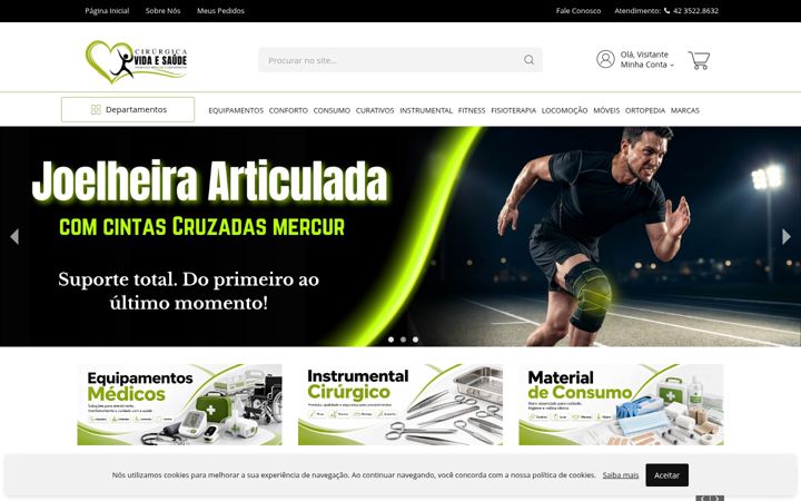 Screenshot van cirurgicavidaesaude.com.br