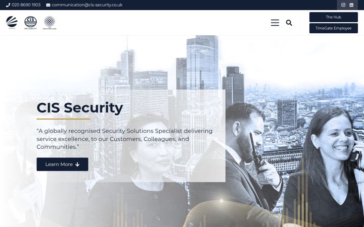 Screenshot of cis-security.co.uk