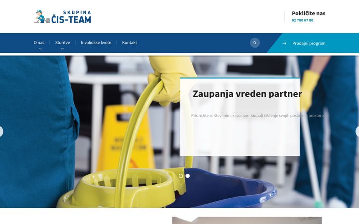 Screenshot von cis-team.si
