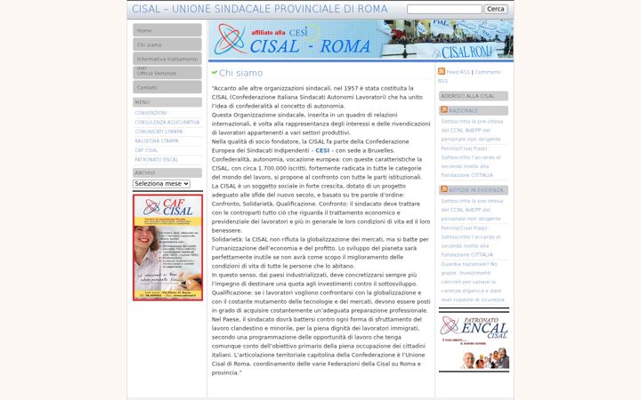 Screenshot of cisalroma.it