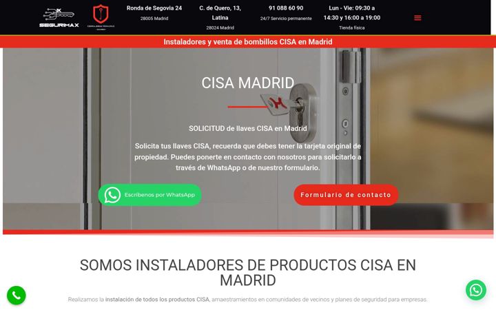 Screenshot του cisamadrid.es