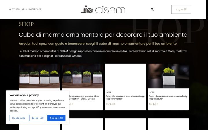 Screenshot of cisampietrenaturali.com
