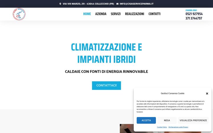 Screenshot of cisaserviceparma.it