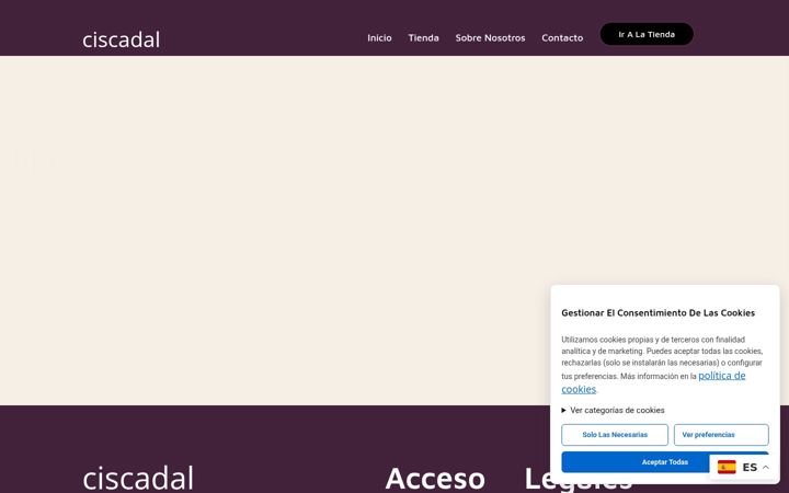 Screenshot of ciscadal.com