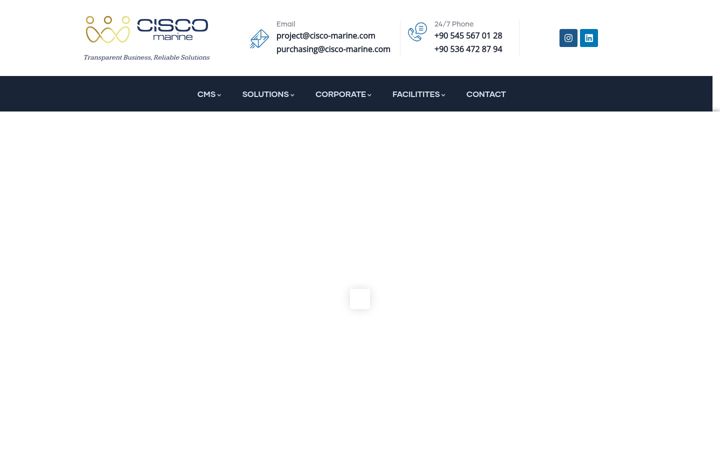 Screenshot of cisco-marine.com