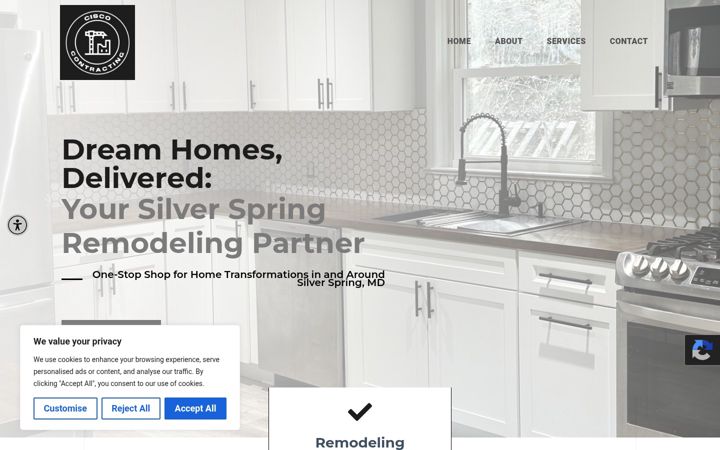 Screenshot of ciscocontracting.com