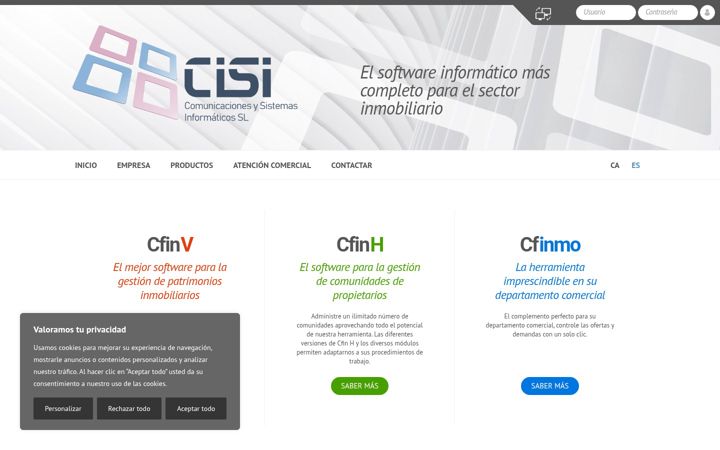 Screenshot of cisicom.com