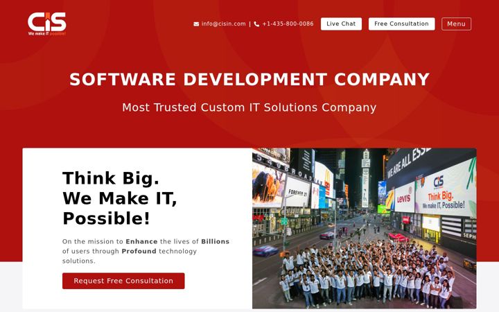 Screenshot of cisin.com
