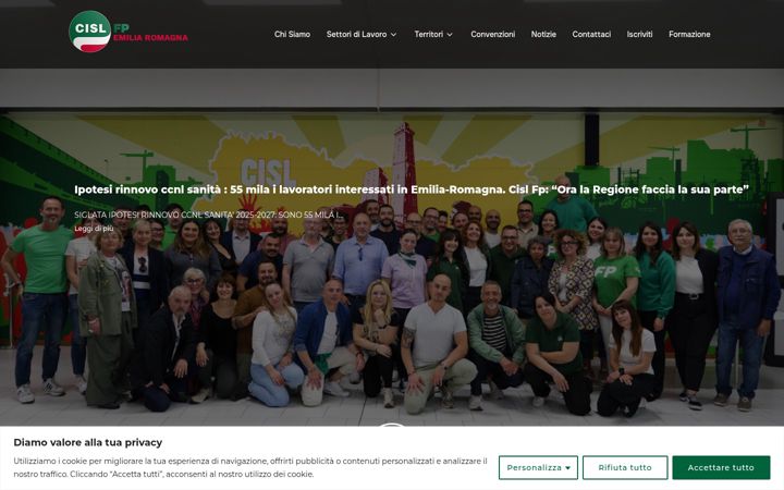 Screenshot of cislfp-emiliaromagna.it