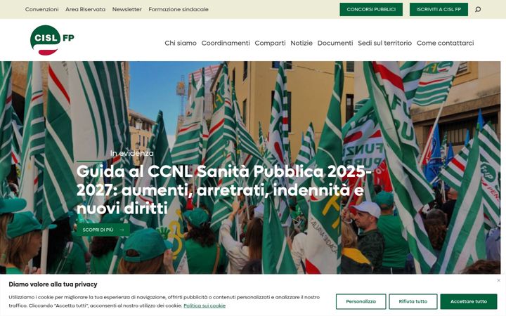 Screenshot of cislfp.it