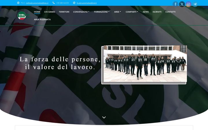 Screenshot of cislfpabruzzomolise.it